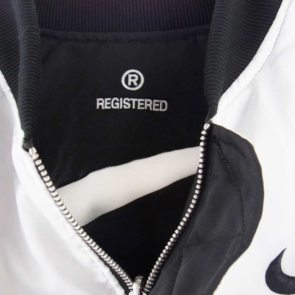 NIKE ナイキ DD6056-010 AS M NSW SYNFL SWOOSH BOMBER ロゴ スウッシュ リバーシブル ボンバー ジャケット オフホワイト系 XL【中古】