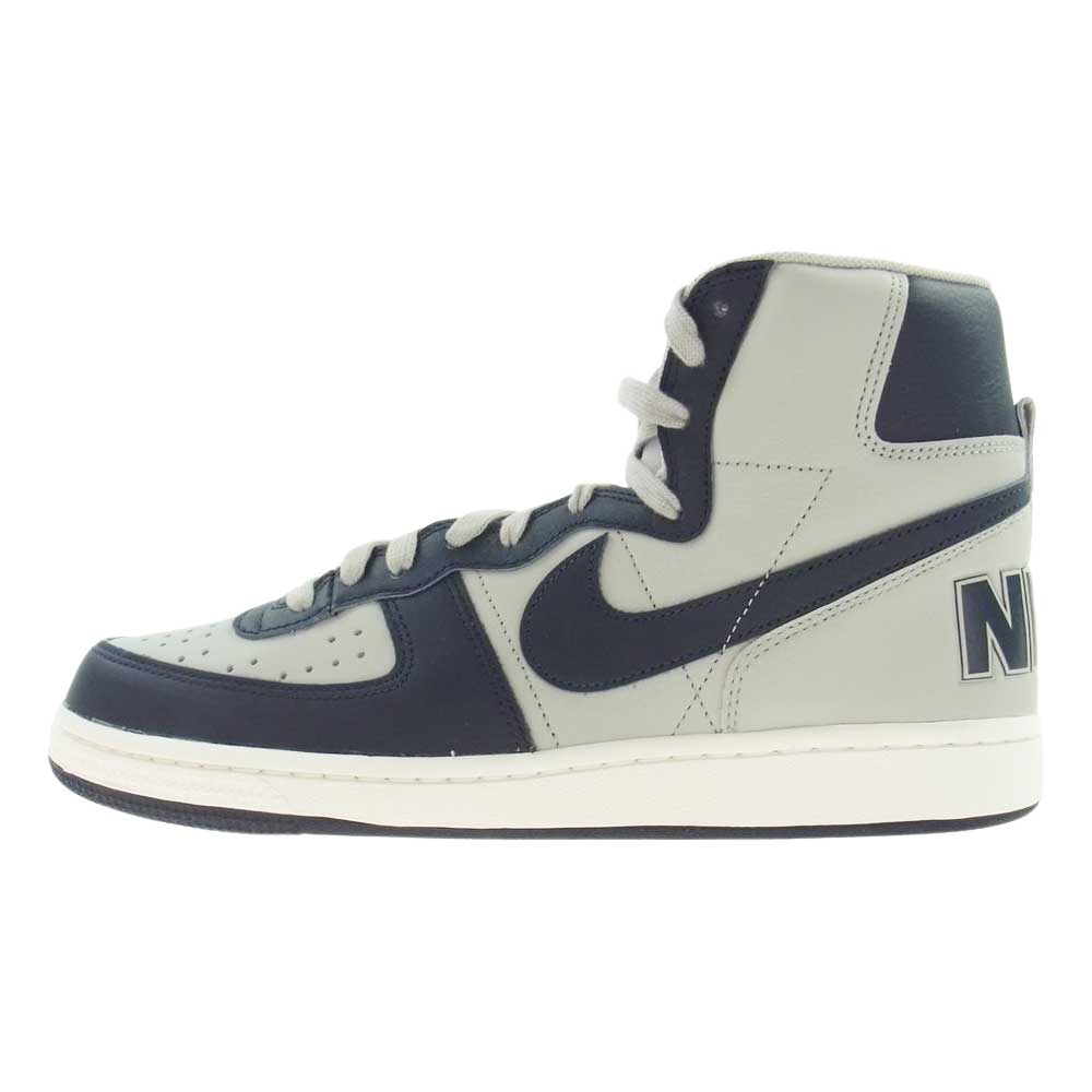 NIKE ナイキ FB1832 001  TERMINATOR HIGH OG ターミネーター ハイ グラナイト ダーク オブシディアン ジョージタウン ハイカット スニーカー グレー系 ネイビー系 27.5cm【新古品】【未使用】【中古】