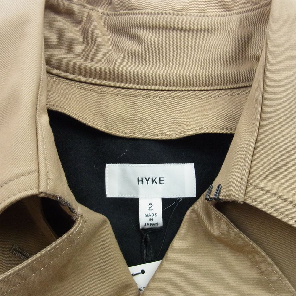 HYKE ハイク 17005-0902 TRENCH COAT TIGHT FIT タイトフィット トレンチコート ベージュ系 2【新古品】【未使用】【中古】