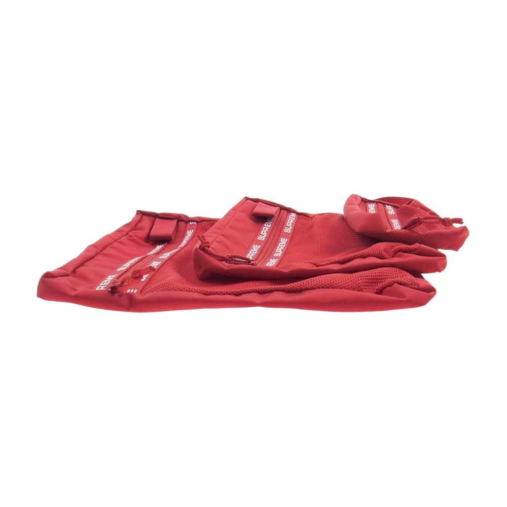 Supreme シュプリーム 22AW  Organizer Pouch Set オーガナイザーポーチセット バッグ  レッド系【中古】
