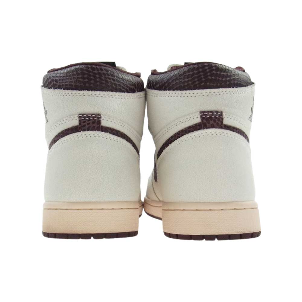 NIKE ナイキ DO7097 100 ×A MA MANIERE AIR JORDAN 1 RETRO HIGH OG SP アマ マニエール エアジョーダン1 ハイカットスニーカー ホワイト系 エンジ系 28.5cm【極上美品】【中古】