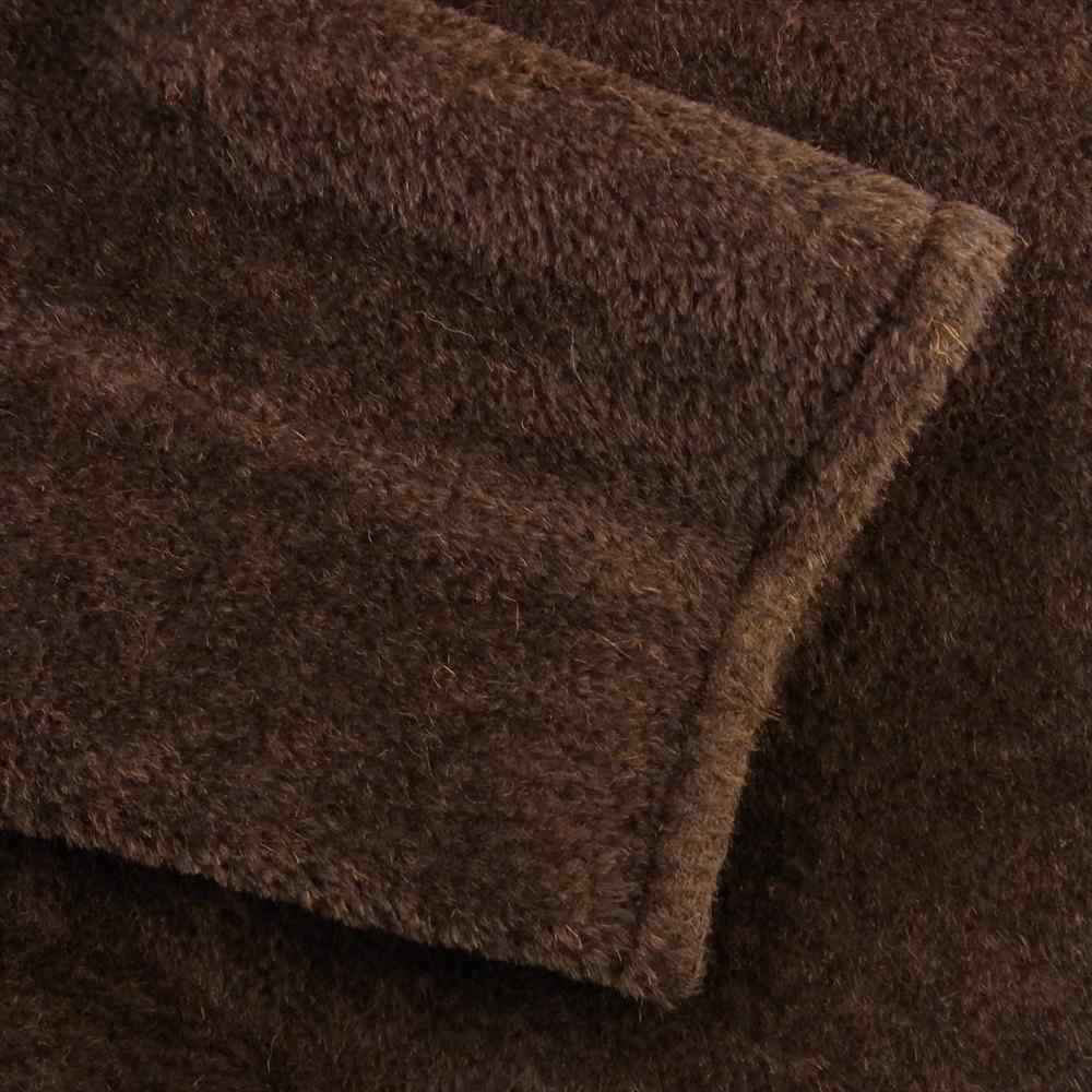MAX MARA マックスマーラ イタリア製 銀タグ アルパカ ヴァージンウール ベルテッド コート ブラウン系【中古】