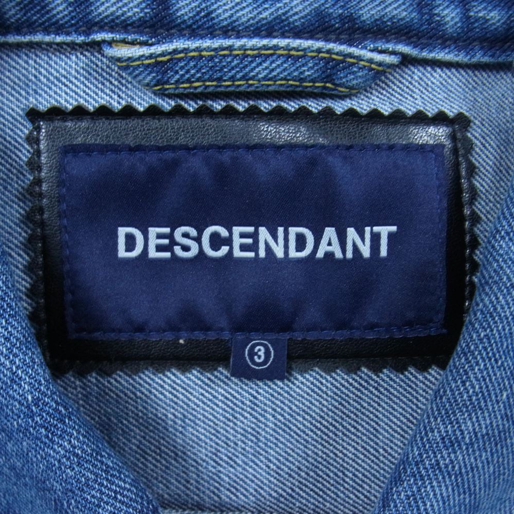 DESCENDANT ディセンダント 21SS BRONC DENIM JACKET デニム ジャケット インディゴブルー系 3【中古】