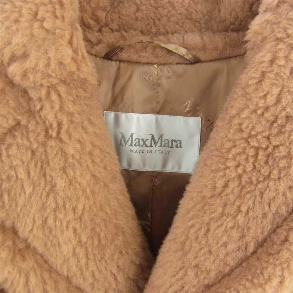 MAX MARA マックスマーラ 101613196 イタリア製 TEDDY BEAR テディベア キャメル ファー ボア ロングコート ブラウン系 XS【美品】【中古】