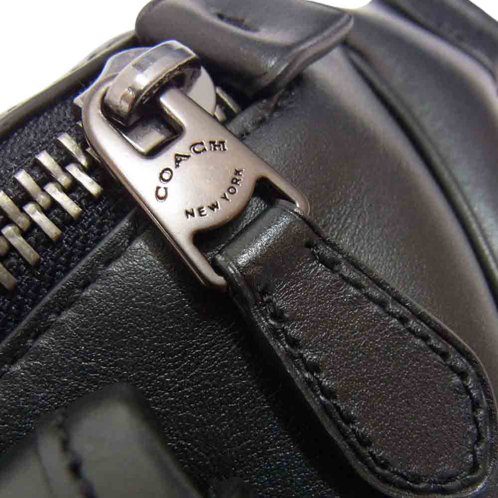 COACH コーチ C1277 Heritage Belt Bag ヘリテイジ ベルト バッグ ウエスト バッグ ブラック系【中古】