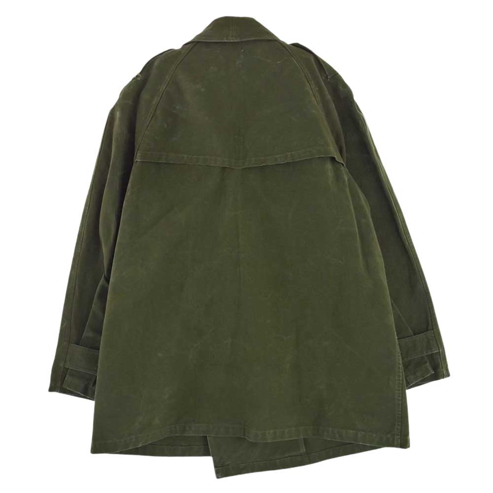 フランス軍 ヴィンテージ 初期 1stタイプ M38 バンブーボタン モーター サイクル ジャケット モスグリーン系【中古】