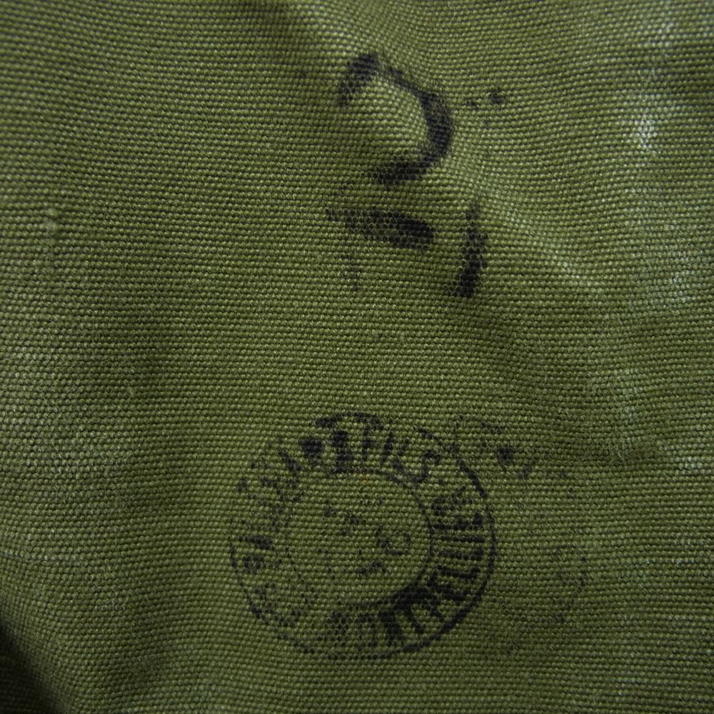 フランス軍 ヴィンテージ 初期 1stタイプ M38 バンブーボタン モーター サイクル ジャケット モスグリーン系【中古】