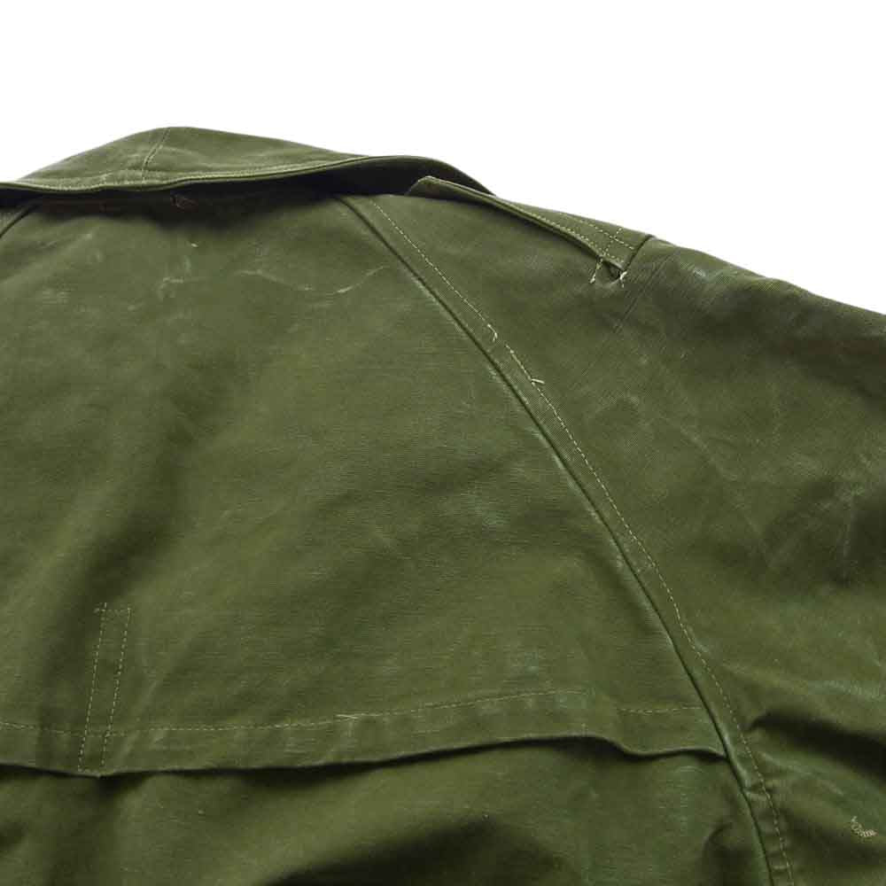 フランス軍 ヴィンテージ 初期 1stタイプ M38 バンブーボタン モーター サイクル ジャケット モスグリーン系【中古】