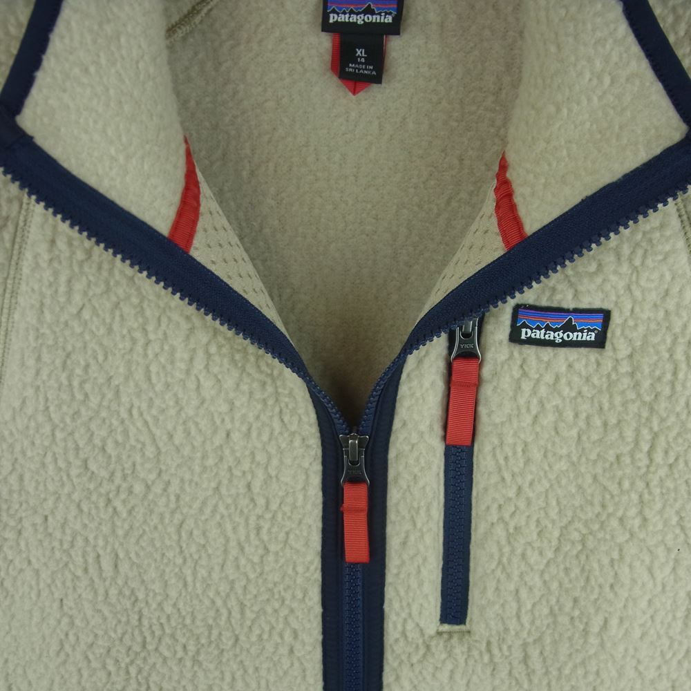 patagonia パタゴニア 65411FA20 BOYS RETRO PILE JACKET ボーイズ レトロ パイル ジャケット ベージュ系 XL 14【中古】