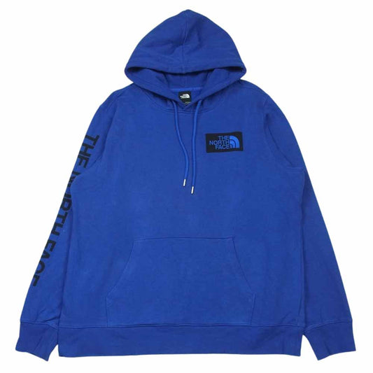 THE NORTH FACE ノースフェイス 20SS NT02033R ロゴパッチ ヒマラヤンソース プルオーバー フーディー パーカー ブルー系 L【中古】