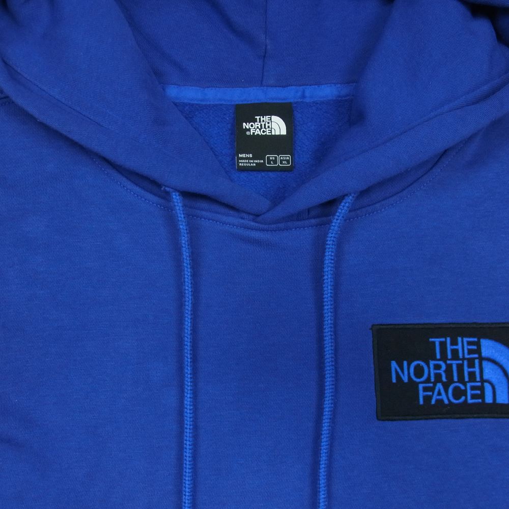THE NORTH FACE ノースフェイス 20SS NT02033R ロゴパッチ ヒマラヤンソース プルオーバー フーディー パーカー ブルー系 L【中古】
