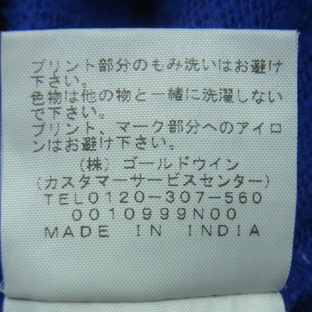 THE NORTH FACE ノースフェイス 20SS NT02033R ロゴパッチ ヒマラヤンソース プルオーバー フーディー パーカー ブルー系 L【中古】