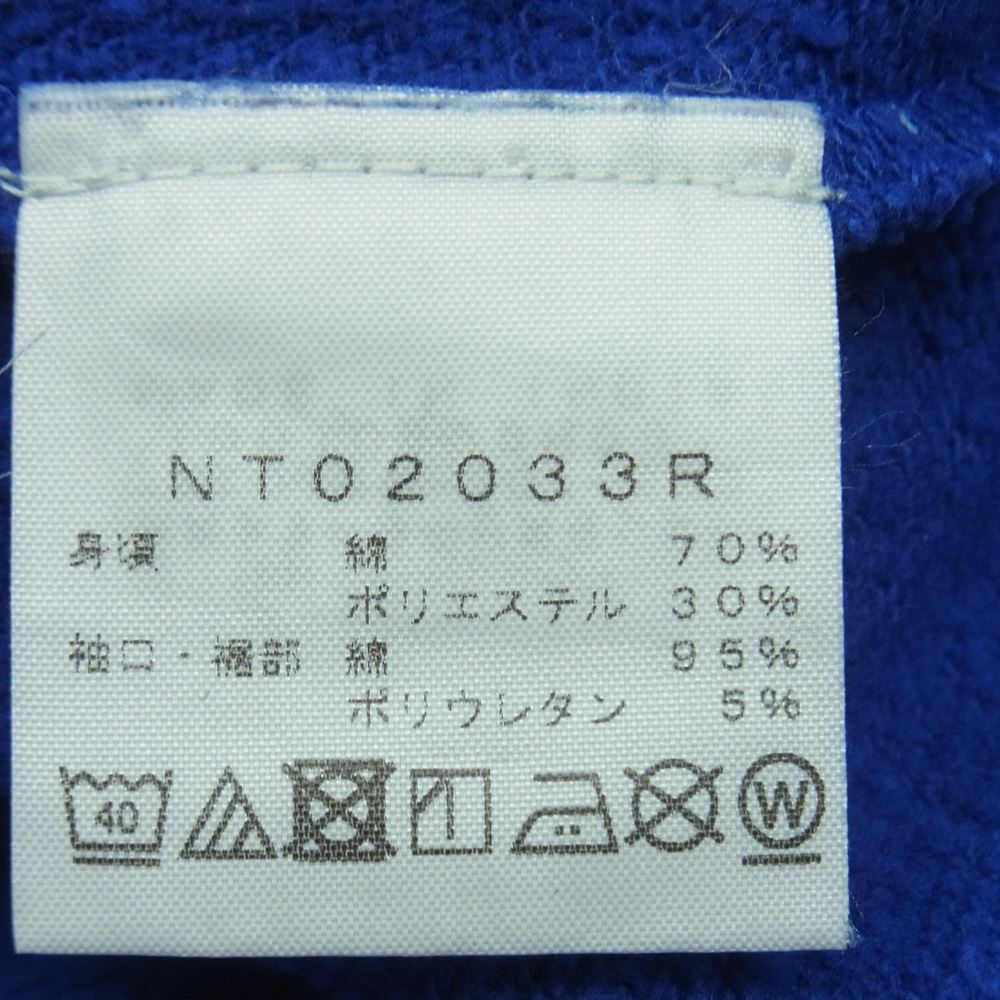 THE NORTH FACE ノースフェイス 20SS NT02033R ロゴパッチ ヒマラヤンソース プルオーバー フーディー パーカー ブルー系 L【中古】