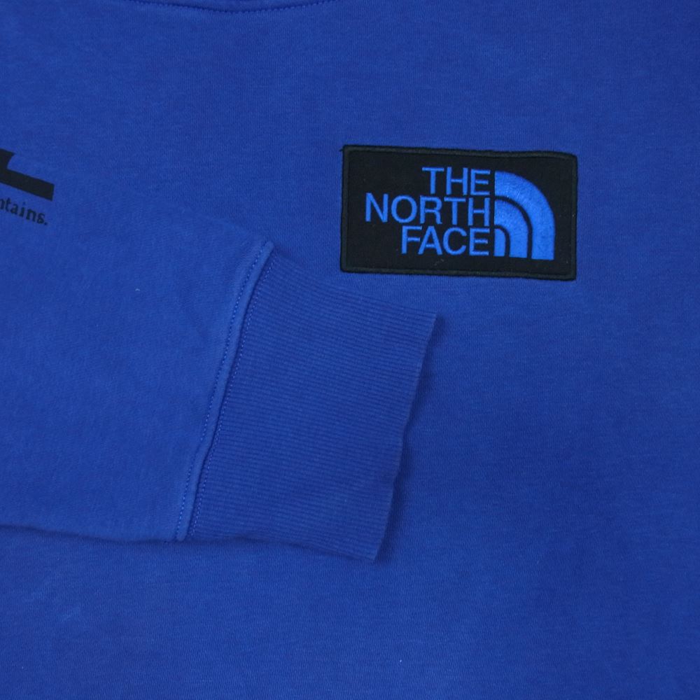 THE NORTH FACE ノースフェイス 20SS NT02033R ロゴパッチ ヒマラヤンソース プルオーバー フーディー パーカー ブルー系 L【中古】