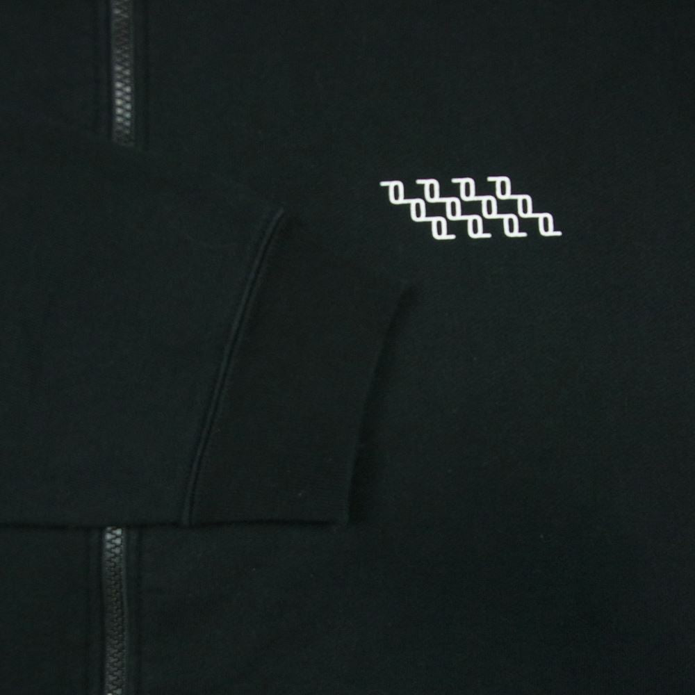 シークエル POP BY JUN 限定 ZIP HOODIE フルジップ ジップアップ スウェット パーカー フーディ ブラック系 XL【中古】