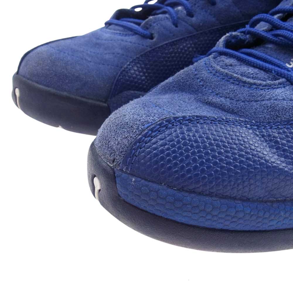 NIKE ナイキ 130690-400 AIR JORDAN 12 RETRO DEEP ROYAL AJ12 エアジョーダン 12 レトロ ディープロイヤル スニーカー ネイビー系 29cm【中古】