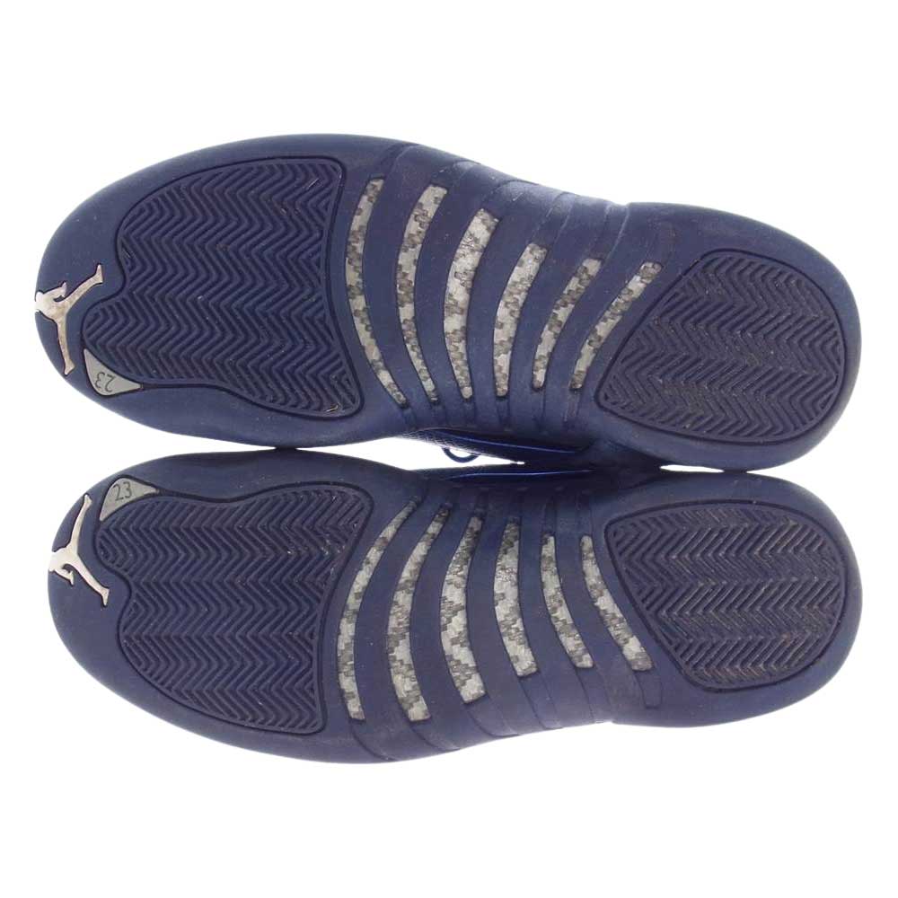 NIKE ナイキ 130690-400 AIR JORDAN 12 RETRO DEEP ROYAL AJ12 エアジョーダン 12 レトロ ディープロイヤル スニーカー ネイビー系 29cm【中古】