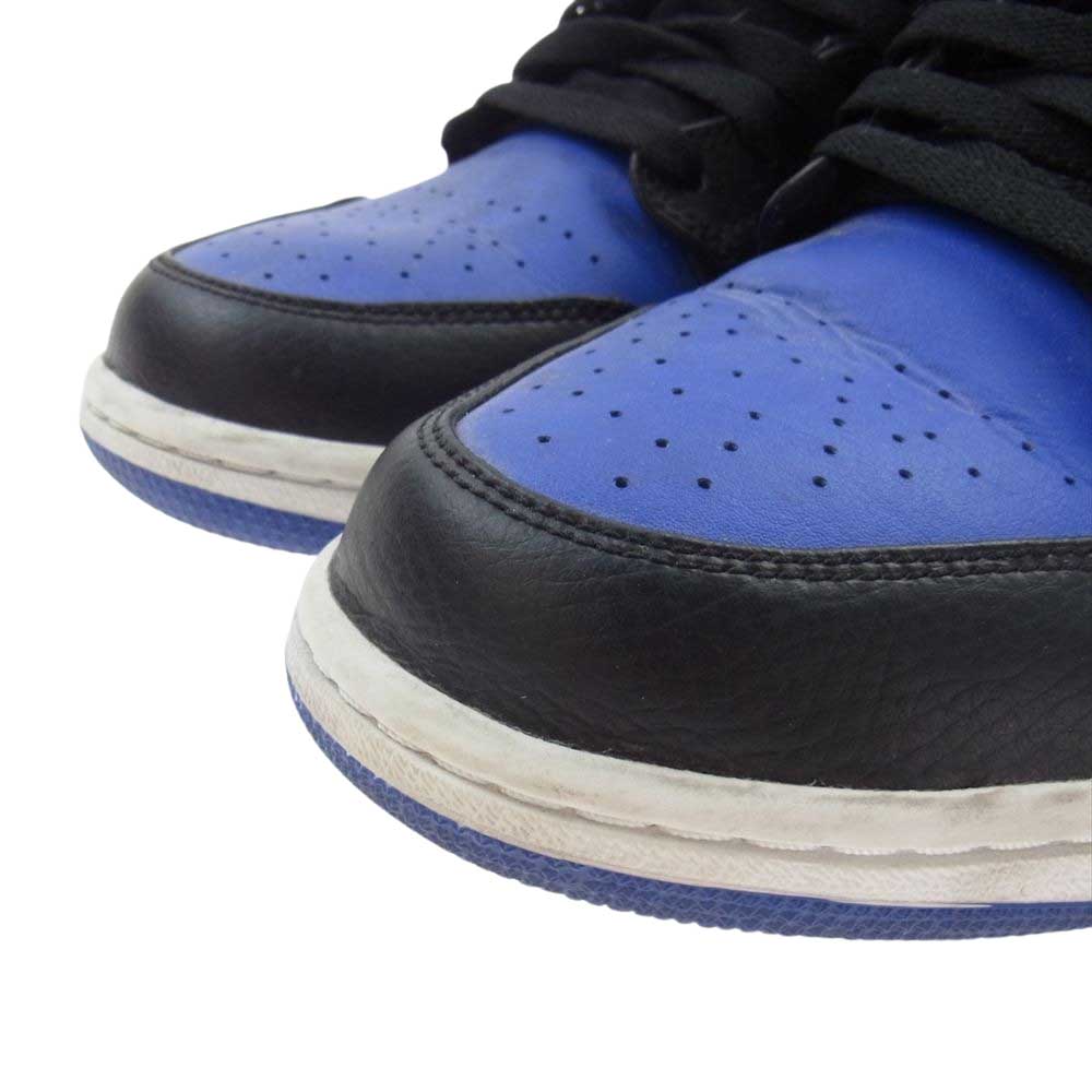 NIKE ナイキ 554724-068 AIR JORDAN 1 AJ1 MID HYPER ROYAL エアジョーダン ミッド ハイパーロイヤル スニーカー ブルー系 28.0cm【中古】