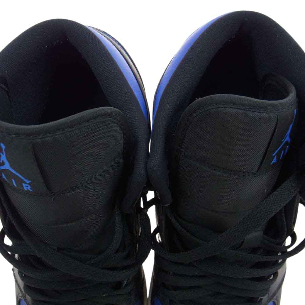 NIKE ナイキ 554724-068 AIR JORDAN 1 AJ1 MID HYPER ROYAL エアジョーダン ミッド ハイパーロイヤル スニーカー ブルー系 28.0cm【中古】