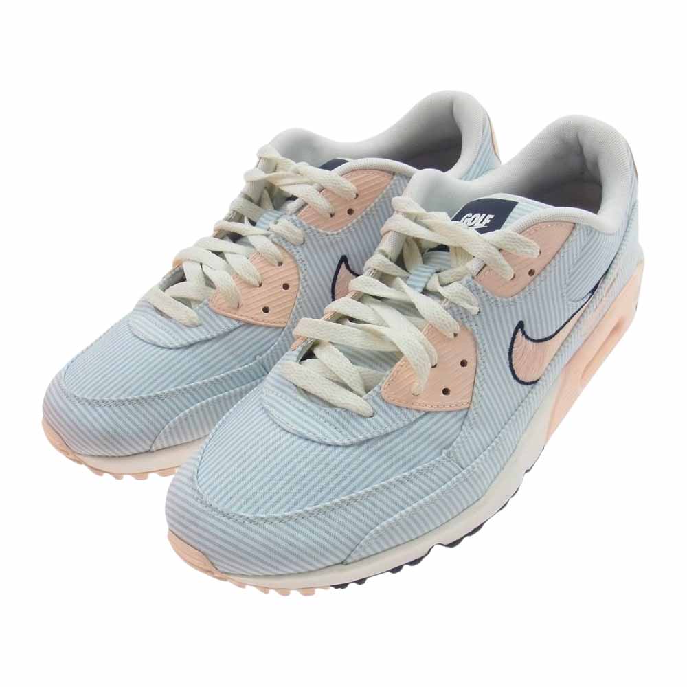 NIKE ナイキ CZ2435-424 AIR MAX 90 G NRG エアマックス ゴルフ ローカット スニーカー ライトブルー系 28.5cm【中古】