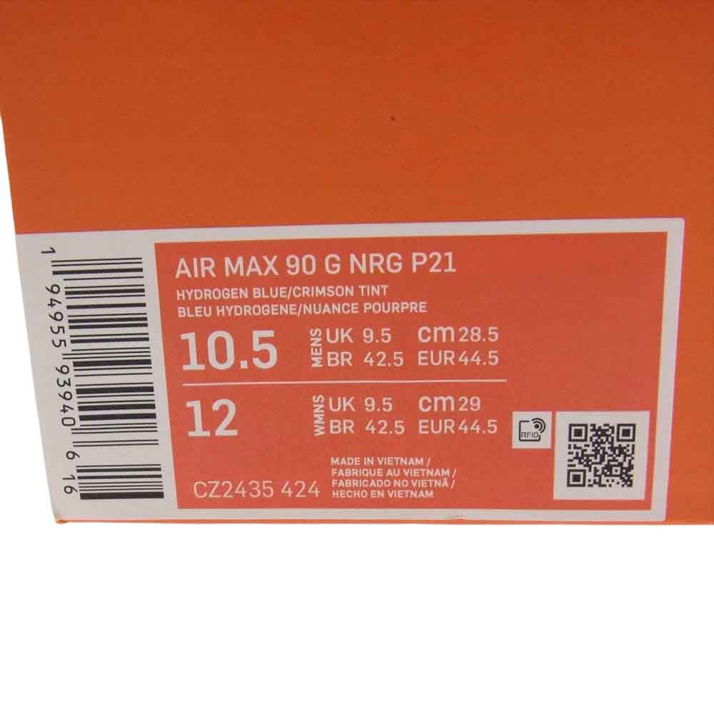 NIKE ナイキ CZ2435-424 AIR MAX 90 G NRG エアマックス ゴルフ ローカット スニーカー ライトブルー系 28.5cm【中古】