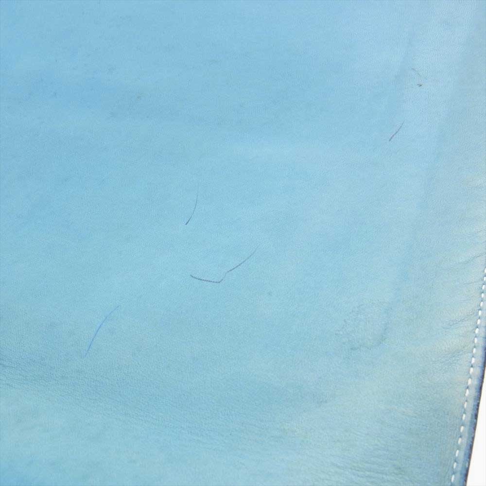 HERMES エルメス □G刻印 ドゴンミーティング トゴ クラッチバッグ ドキュメントケース ライトブルー系【中古】