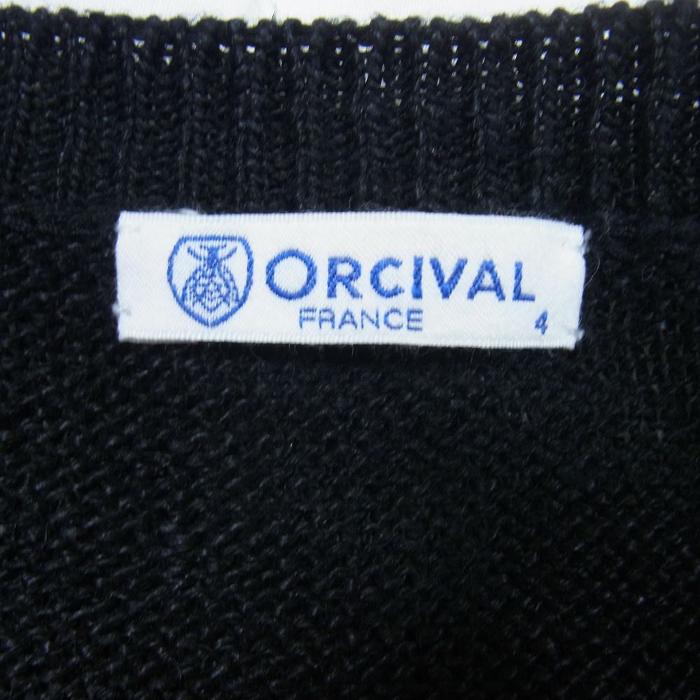 ORCIVAL オーシバル 19S-NS-001 リネン ニット ベスト ブラック系【中古】