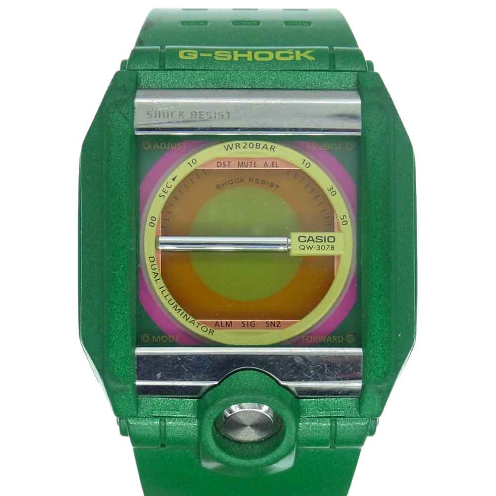G-SHOCK ジーショック G-8100D-3DR アドバンスドデザイン 8100シリーズ スクエアフェイス デジタル クォーツ 時計 グリーン系【中古】