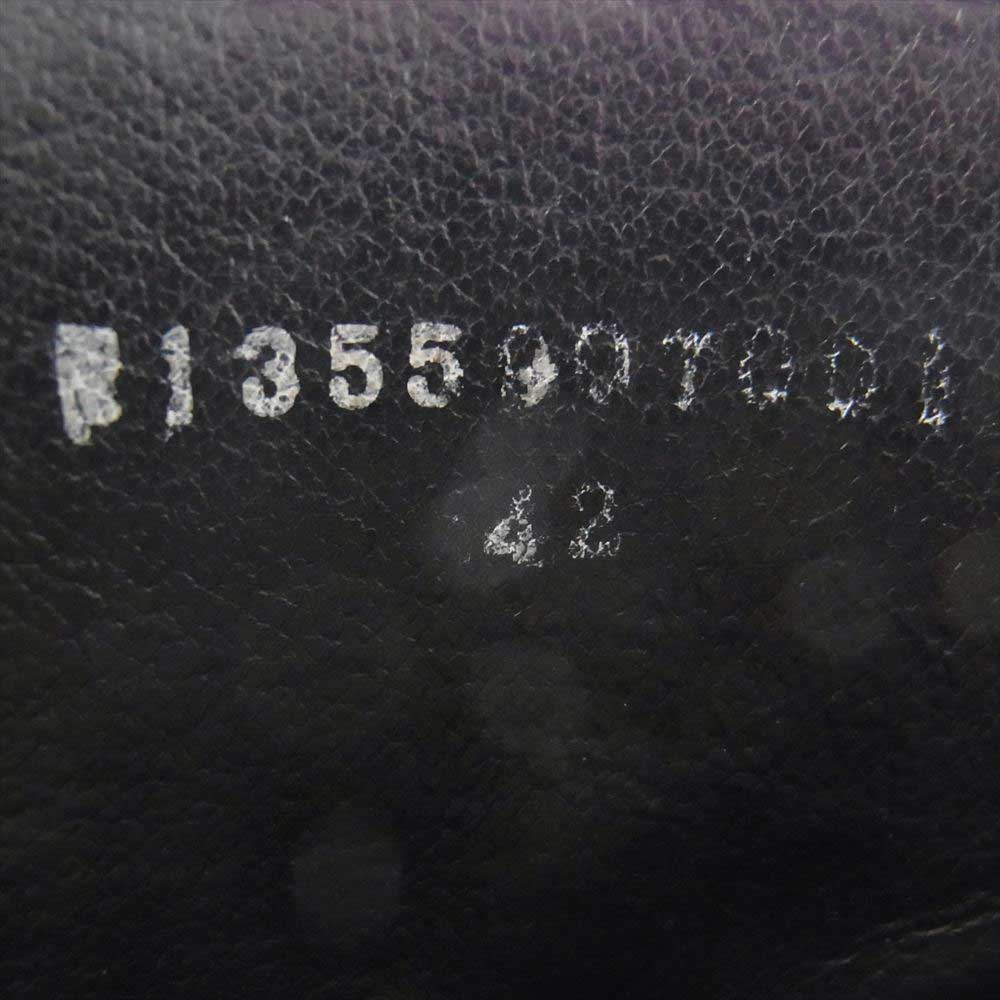 SHELLAC シェラック 1355907001 カウレザー サイドジップ レースアップ ブーツ ブラック系 42【中古】