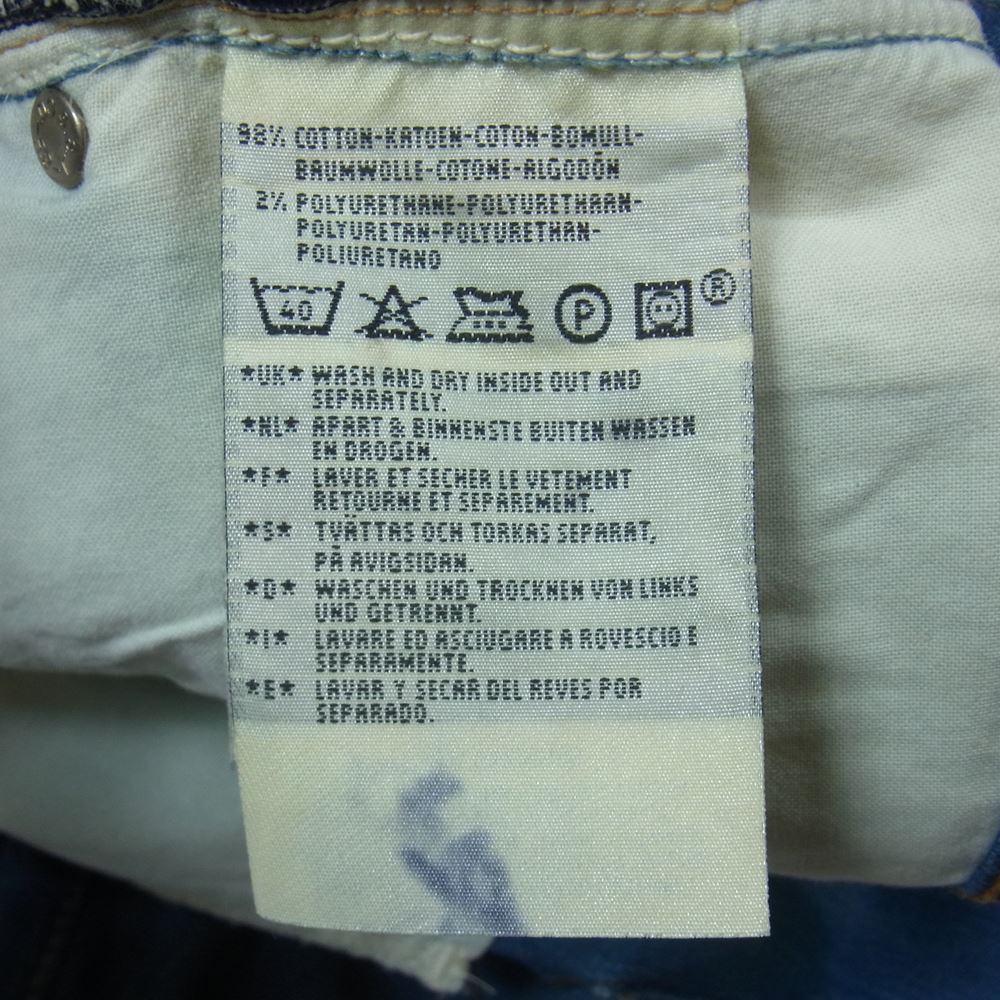 Levi's RED リーバイスレッド 02028-1141 立体縫製 スキニー デニム パンツ インディゴブルー系 34【中古】
