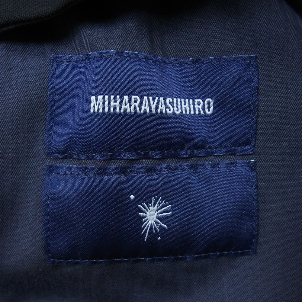 MIHARA YASUHIRO ミハラヤスヒロ 31042141 2タック ウール ラップ スラックス パンツ ブラック系 L【中古】