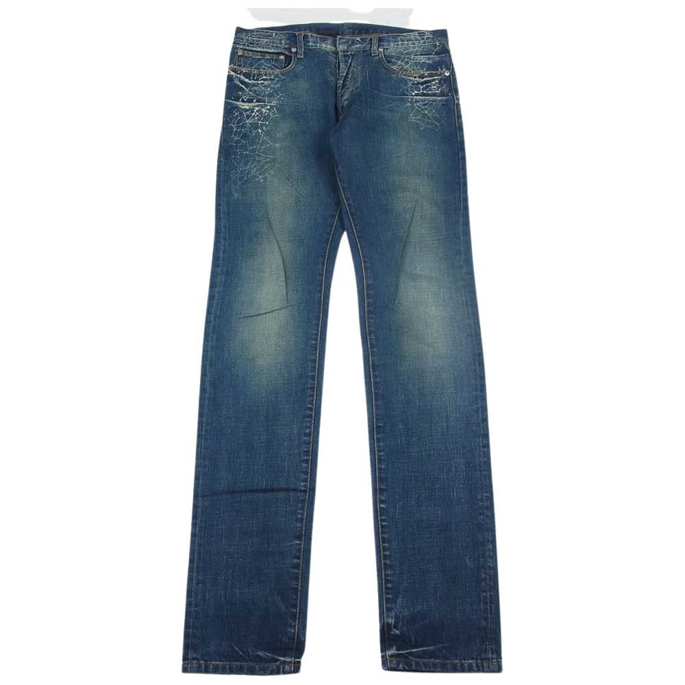 DIOR HOMME ディオールオム 7E3110610202 国内正規品 07AW エディ期 スパイダー デニム パンツ インディゴブルー系 31【中古】