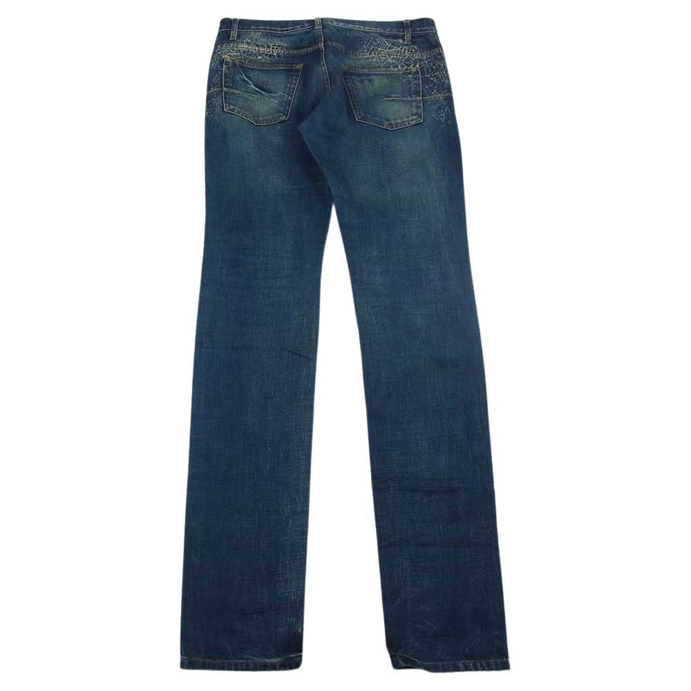 DIOR HOMME ディオールオム 7E3110610202 国内正規品 07AW エディ期 スパイダー デニム パンツ インディゴブルー系 31【中古】