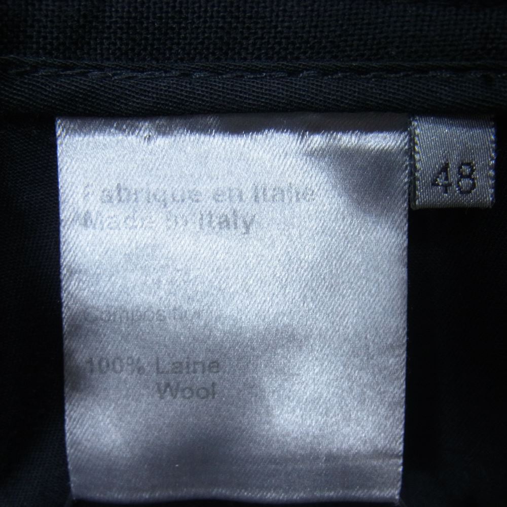 DIOR HOMME ディオールオム 09AW 9H3113190687 2タック テーパード スラックスパンツ ブラック系 48【中古】