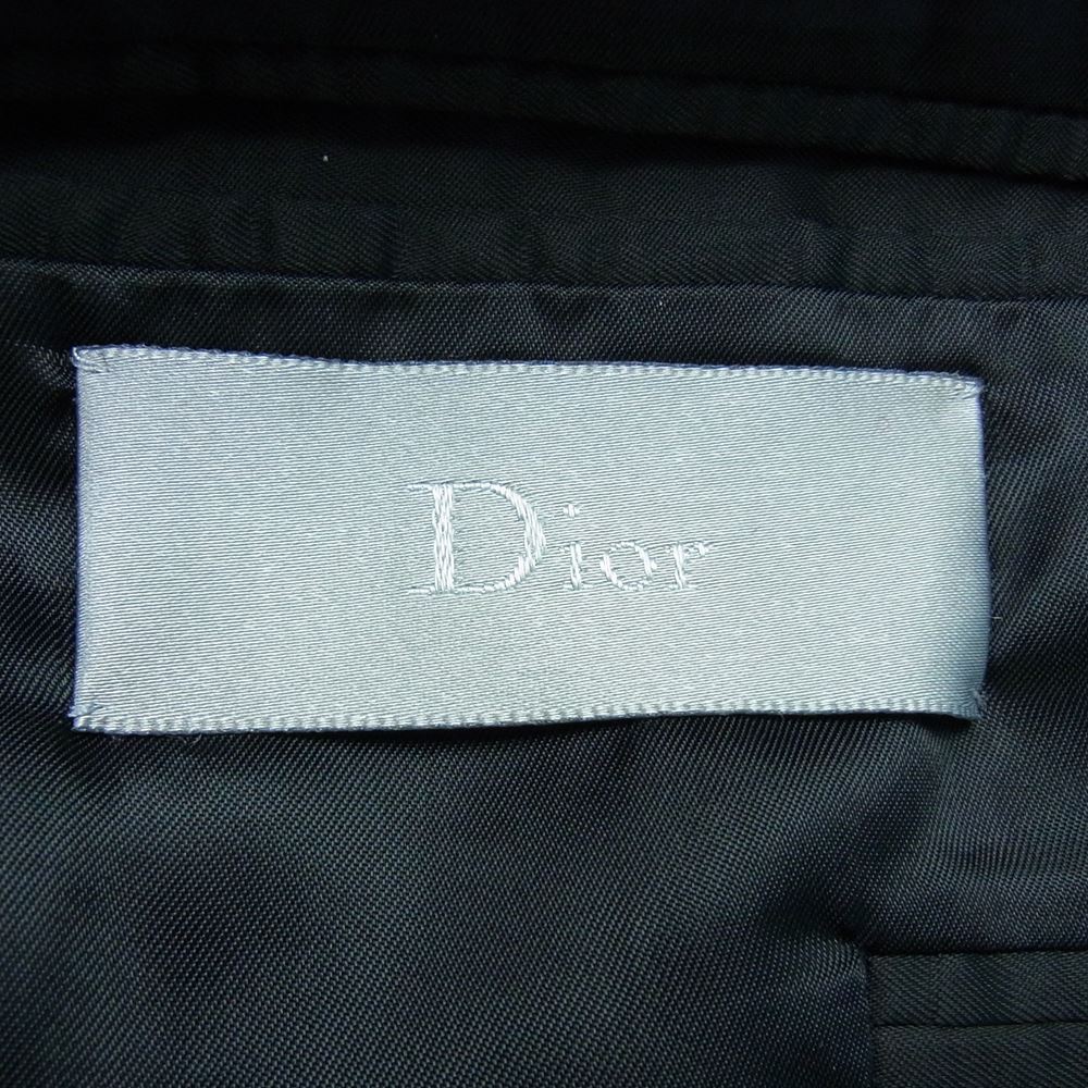 DIOR HOMME ディオールオム 05SS 5EH2025624 ウルフ刺繍 スモーキング チューブ ジャケット ブラック系 50【中古】