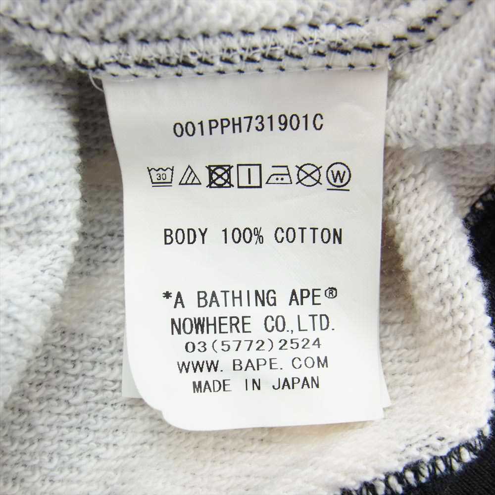 A BATHING APE アベイシングエイプ 21AW COACH コーチ PULLOVER HOODIE プルオーバー パーカー ブラック系 L【中古】