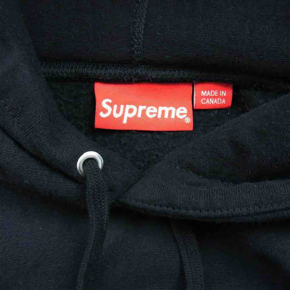 Supreme シュプリーム 22SS Raised Handstyle Hooded Sweatshirt  レイズド ハンドスタイル フーディー スウェットシャツ ブラック系 XL【中古】