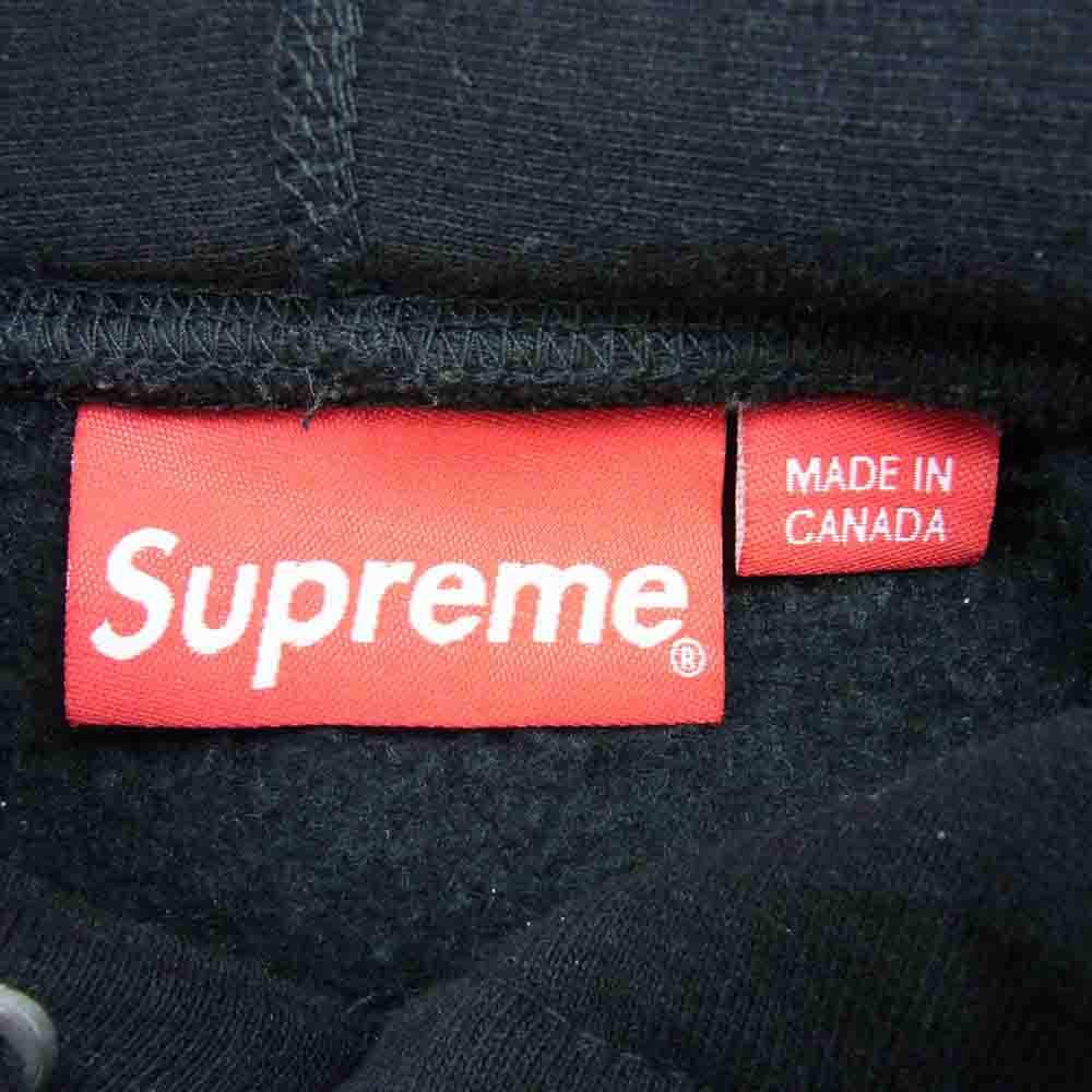 Supreme シュプリーム 22SS Raised Handstyle Hooded Sweatshirt  レイズド ハンドスタイル フーディー スウェットシャツ ブラック系 XL【中古】