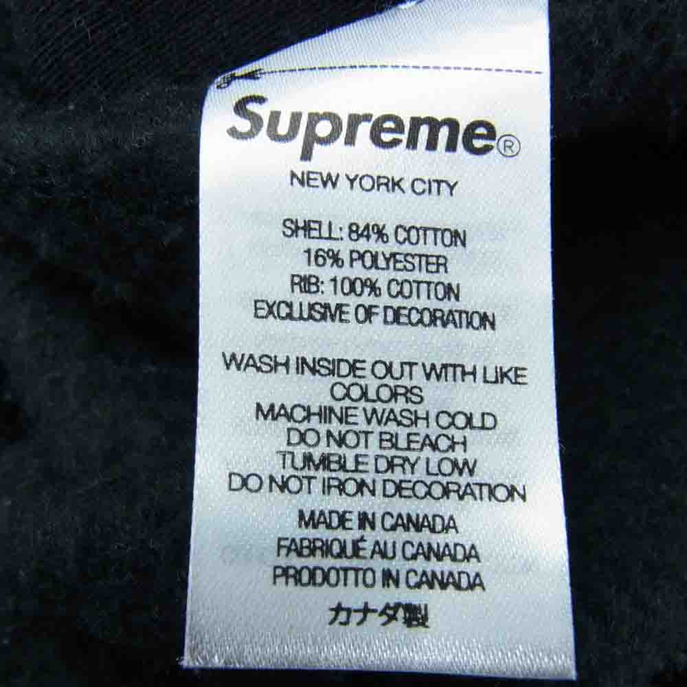 Supreme シュプリーム 22SS Raised Handstyle Hooded Sweatshirt  レイズド ハンドスタイル フーディー スウェットシャツ ブラック系 XL【中古】