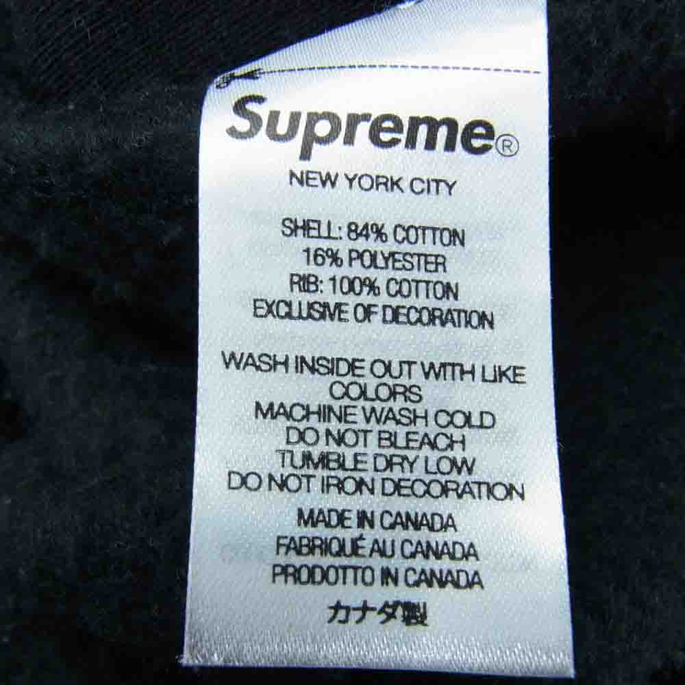 Supreme シュプリーム 22SS Raised Handstyle Hooded Sweatshirt レイズド ハンドスタイル フーディー  スウェットシャツ ブラック系 XL【中古】
