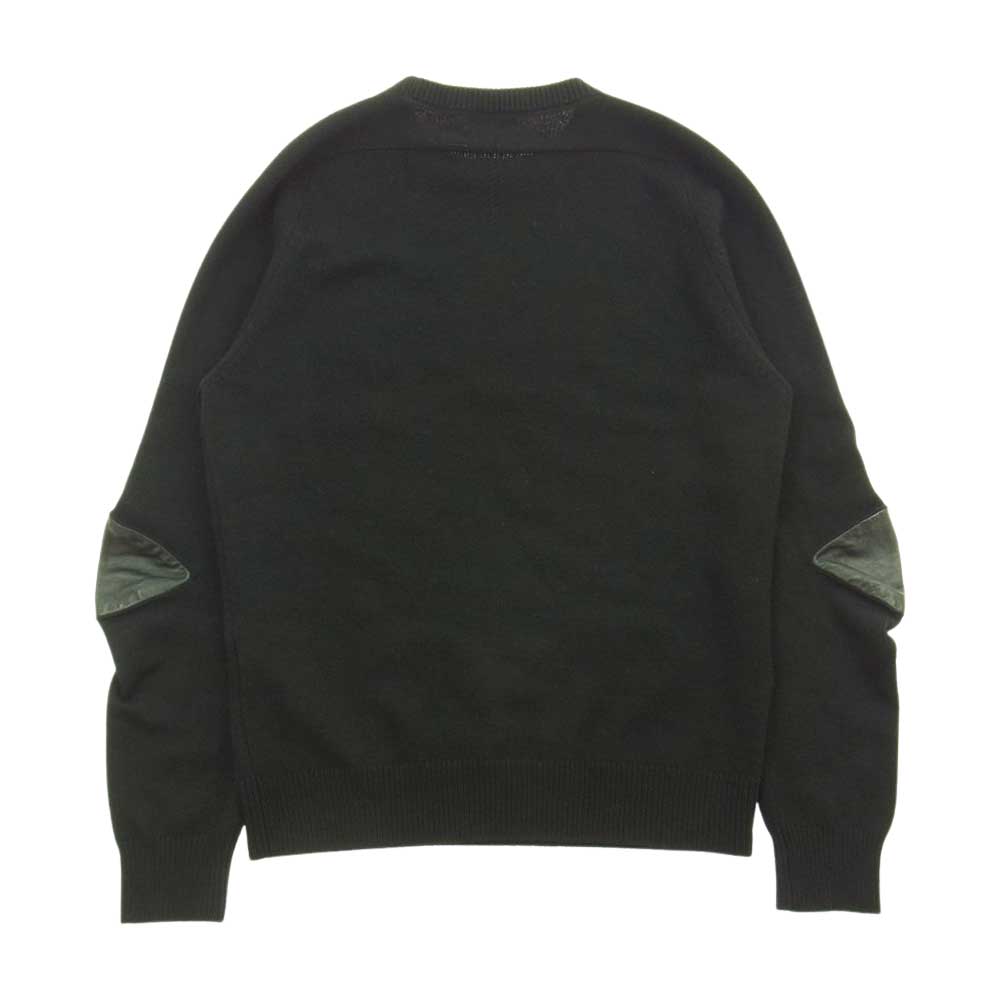 SAINT LAURENT サンローラン 392608 Y1JL1 Crewneck Elbow Patch Sweater カシミヤ エルボーパッチ クルーネックニット セーター ■■■■■■■■■カラーカテゴリ S【中古】