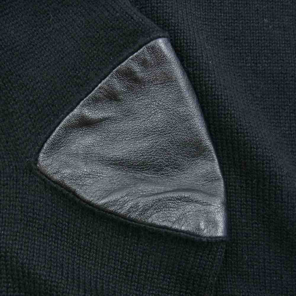 SAINT LAURENT サンローラン 392608 Y1JL1 Crewneck Elbow Patch Sweater カシミヤ エルボーパッチ クルーネックニット セーター ■■■■■■■■■カラーカテゴリ S【中古】