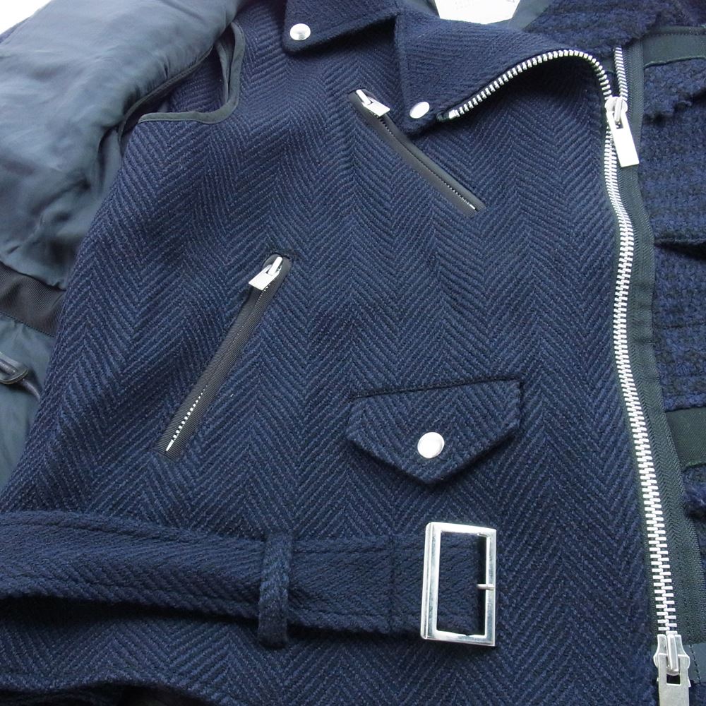 ツイード sacai ジャケット Diagram ツイードジャケット 25AW sacai