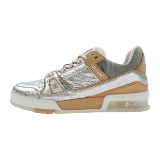 LOUIS VUITTON ルイ・ヴィトン 1A996J LVトレイナー ライン シルバー スニーカー シルバー系 25cm【中古】