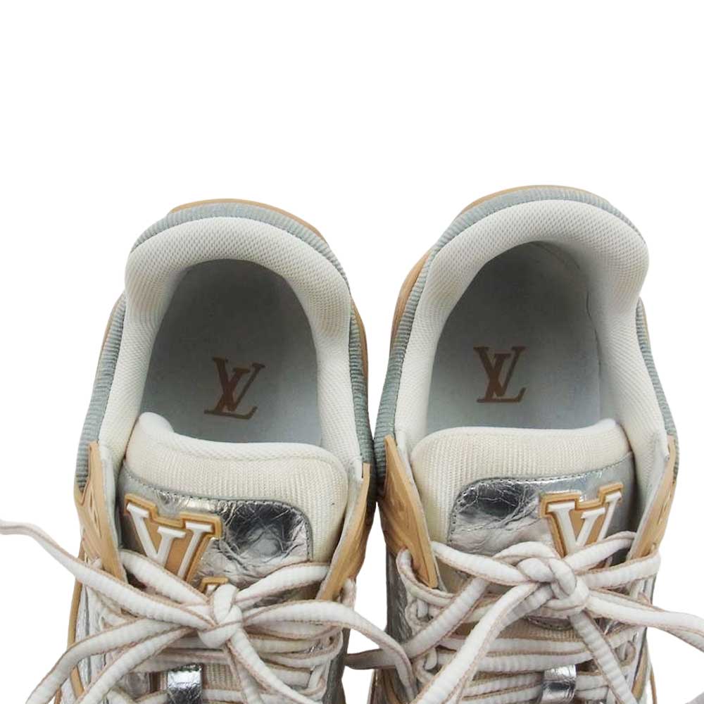 LOUIS VUITTON ルイ・ヴィトン 1A996J LVトレイナー ライン シルバー スニーカー シルバー系 25cm【中古】