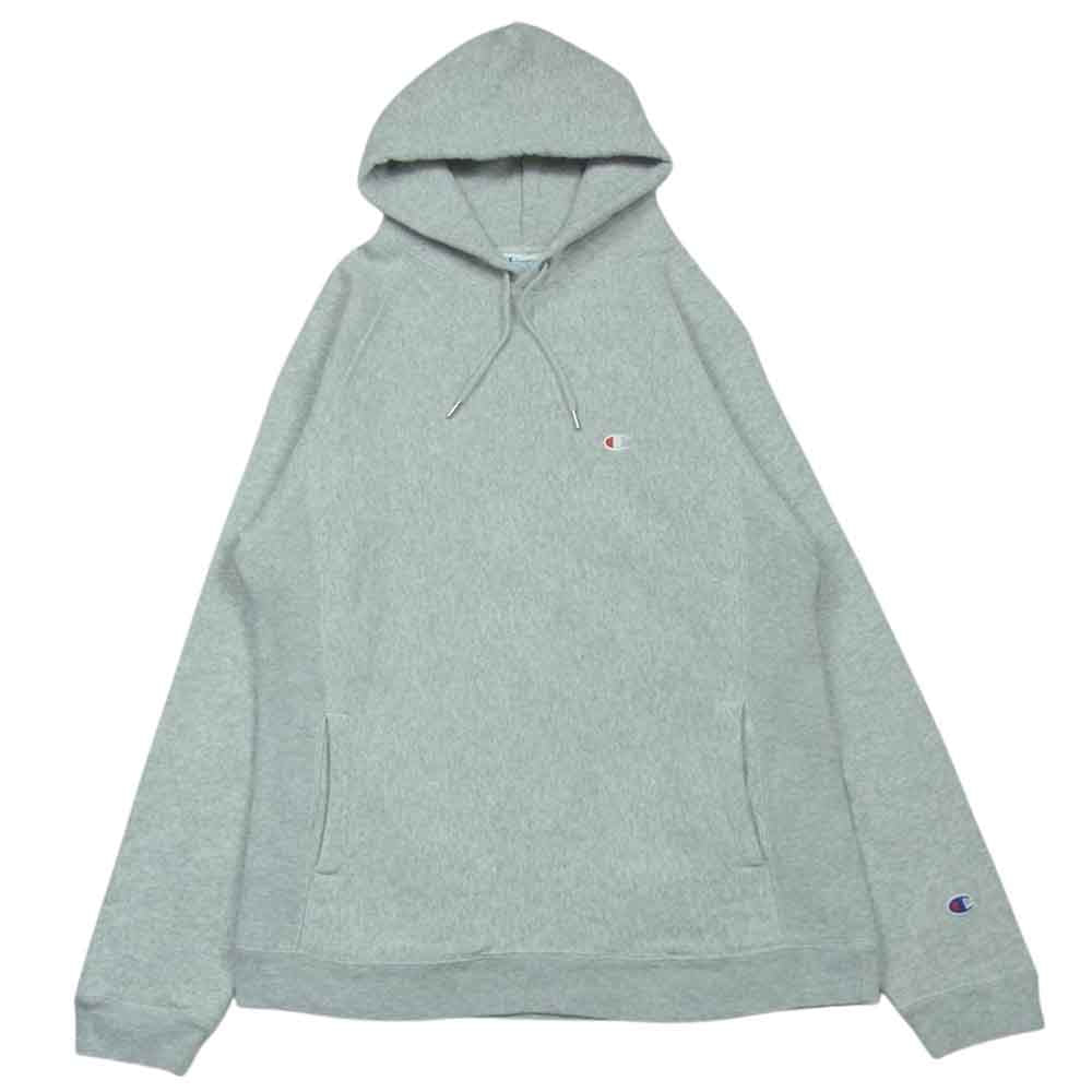 Champion チャンピオン C8-N124 プルオーバー パーカー コットン 中国製 グレー系 M【中古】