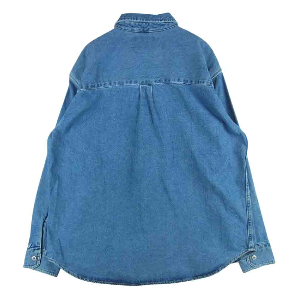 Levi's リーバイス A3404 SILVERTAB シルバータブ DENIM OVER SIZE ONE POCKET SHIRT デニム オーバー サイズ ワン ポケット 長袖 シャツ インディゴブルー系 M【美品】【中古】