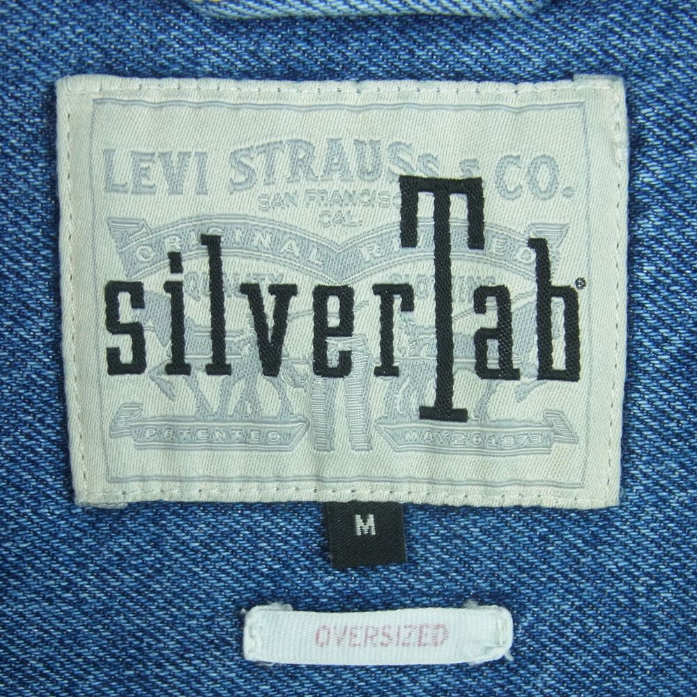 Levi's リーバイス A3404 SILVERTAB シルバータブ DENIM OVER SIZE ONE POCKET SHIRT デニム オーバー サイズ ワン ポケット 長袖 シャツ インディゴブルー系 M【美品】【中古】