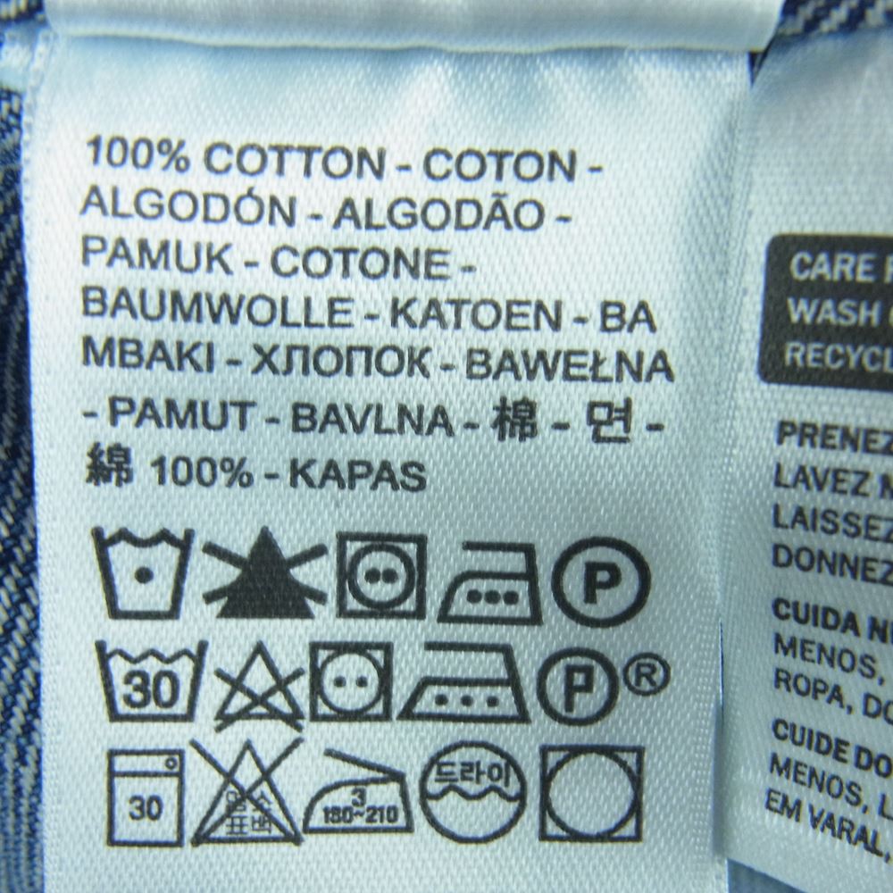 Levi's リーバイス A3404 SILVERTAB シルバータブ DENIM OVER SIZE ONE POCKET SHIRT デニム オーバー サイズ ワン ポケット 長袖 シャツ インディゴブルー系 M【美品】【中古】