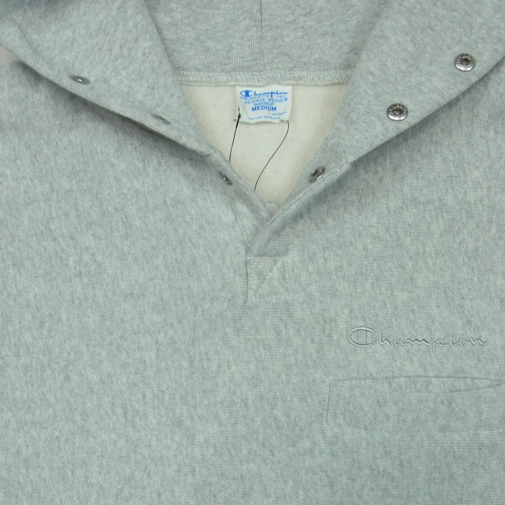 Champion チャンピオン C8-S116 リバースウィーブ プルオーバー パーカー グレー系 シルバーグレー M【極上美品】【中古】